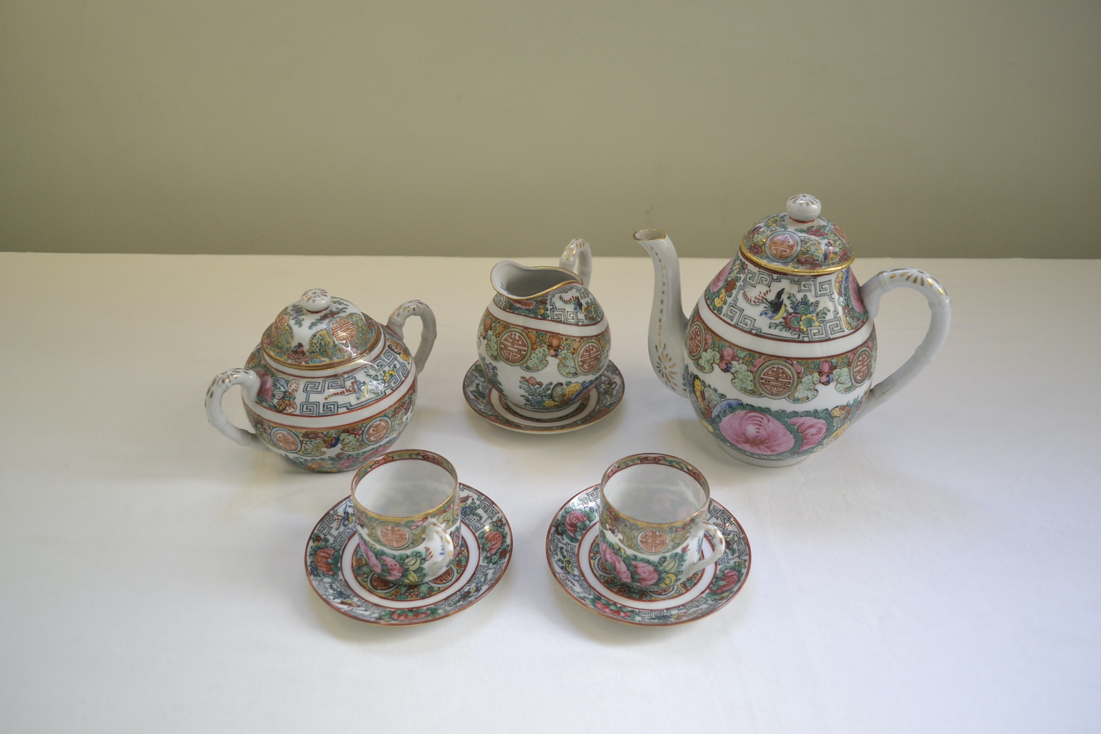 Juego de té oriental de porcelana - Image 5