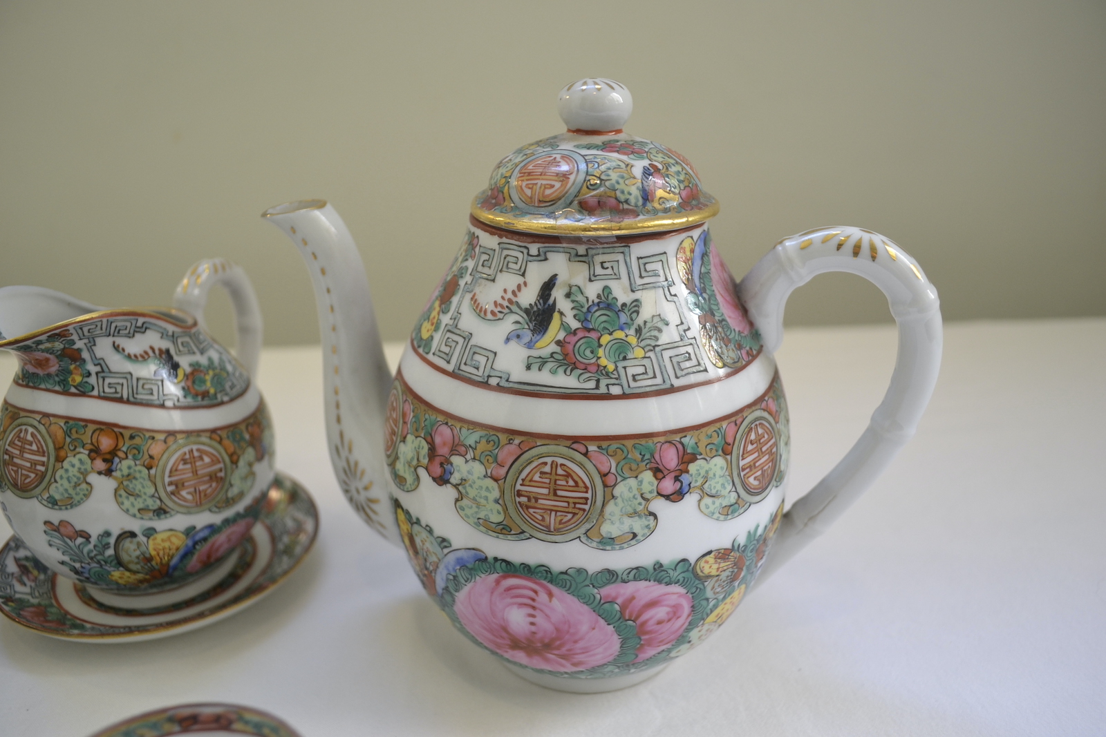 Juego de té oriental de porcelana - Image 4