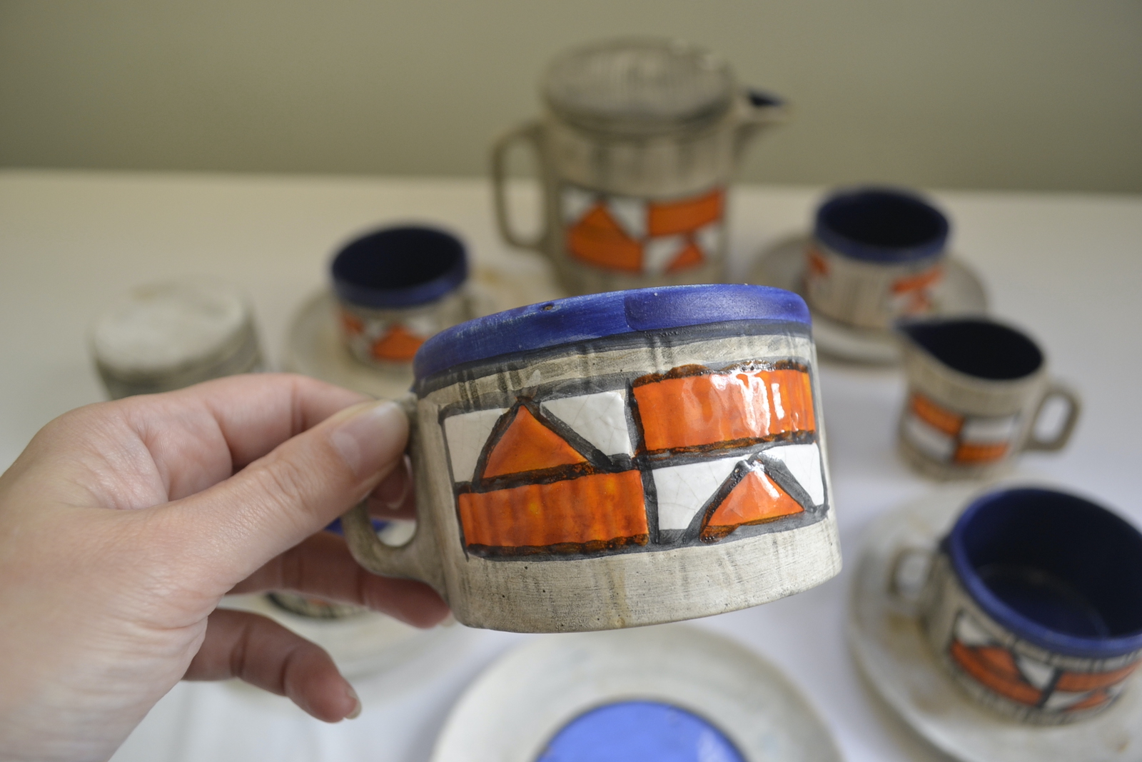 Juego de té cerámica estilo Bariloche - Image 2