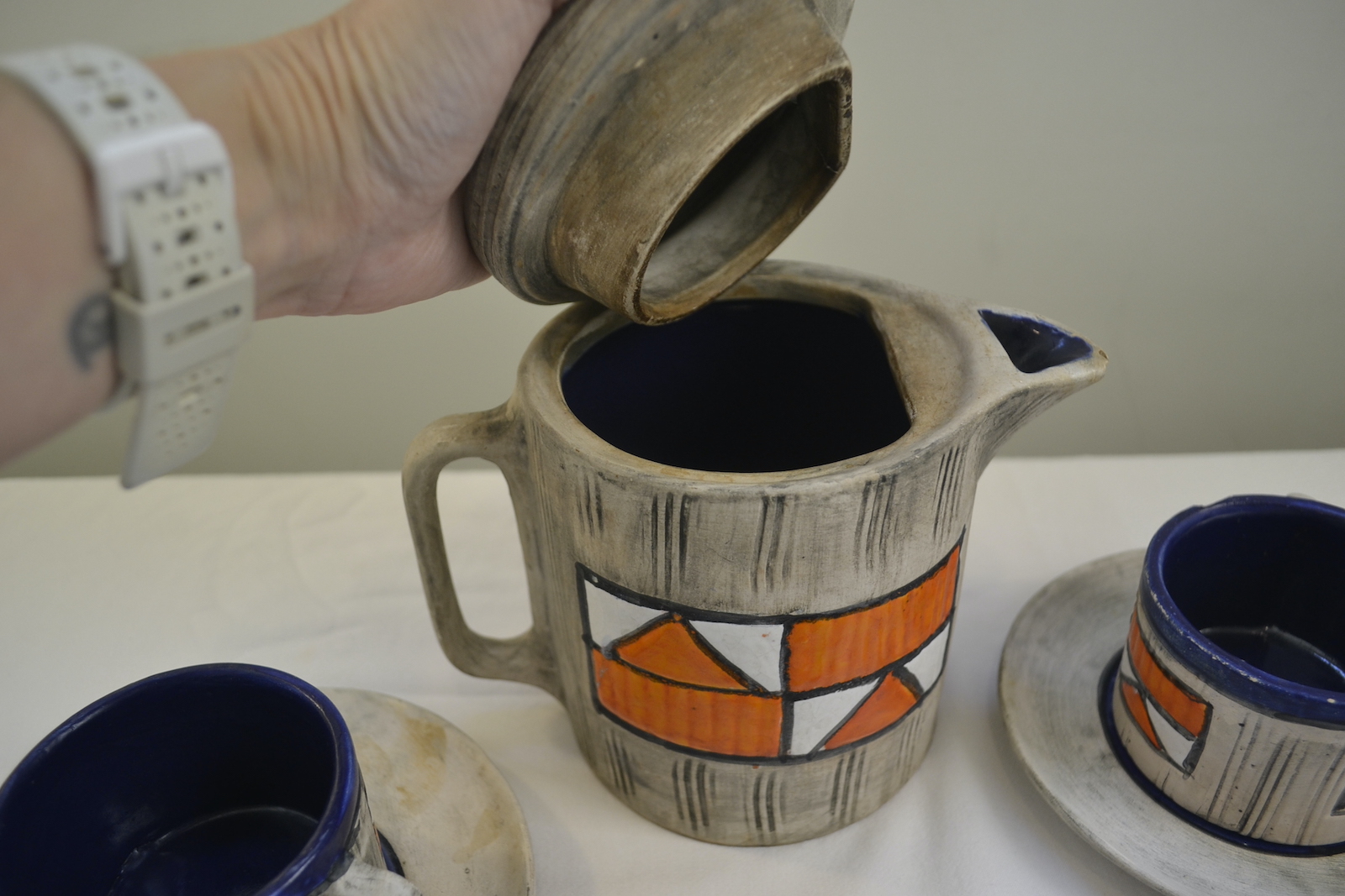 Juego de té cerámica estilo Bariloche - Image 3