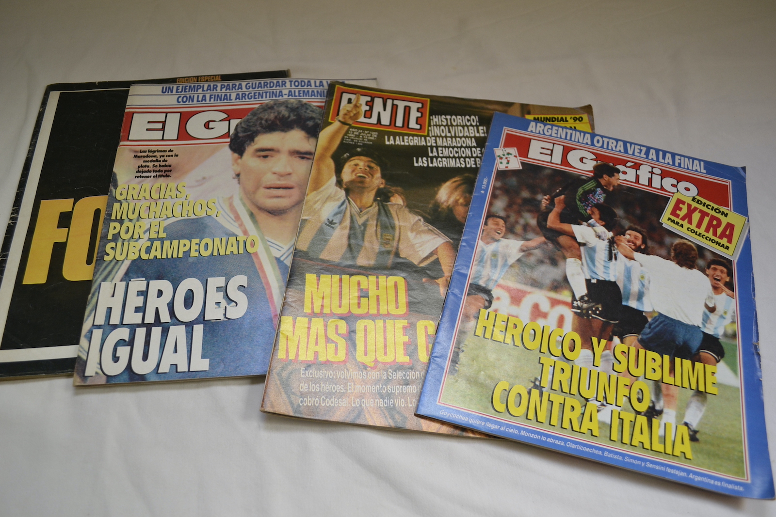 Lote de revistas Mundial Italia 90