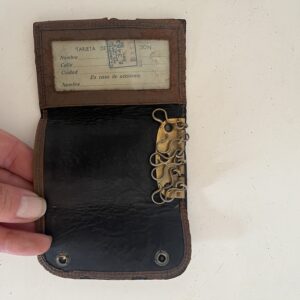 Llavero de cuero antiguo