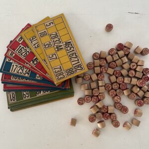 Juego de loteria familiar antiguo